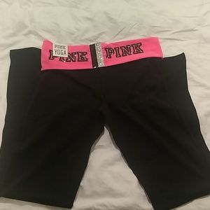 Victoria Secret PINK Yoga foldover bootcut
